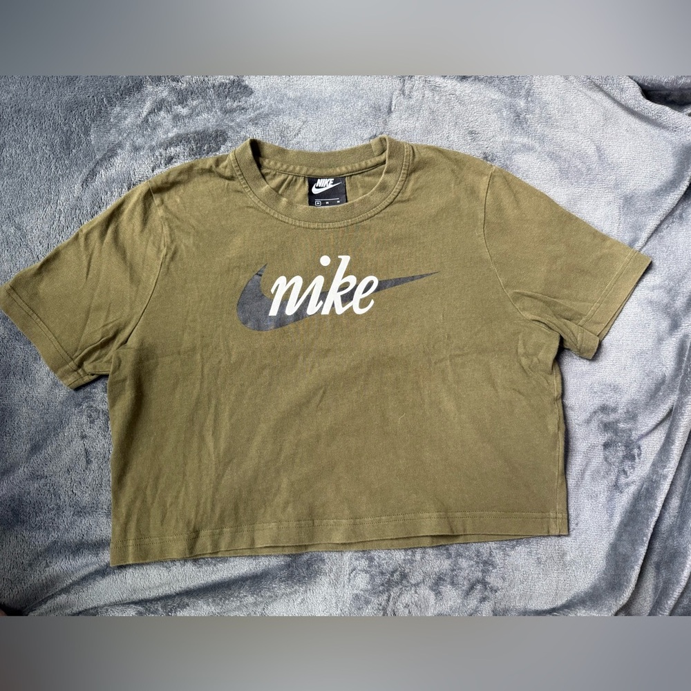 Nike Olive Green Crop Top